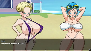 Super Bi-atch Z Tournament 2 [Dragon Ball Manga porno game Parody] Ep.2 android Barely legal fuck-fest fight against her doppleganger