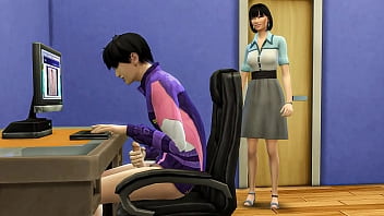 Chinese step mummy catches her stepson draining in front of the computer eyeing porn movies and then helps him have hook-up with her for the very first-ever time - Korean step-mother